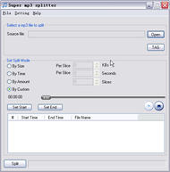 Super Mp3 Splitter screenshot
